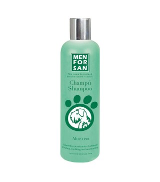 Shampoing pour animaux de compagnie Menforsan Chien Aloe Vera 300 ml