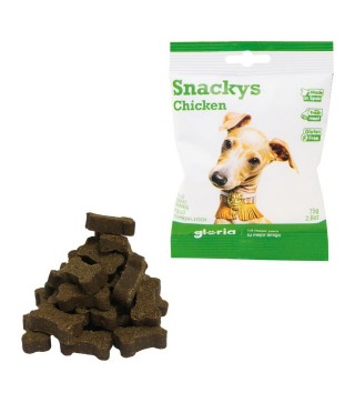 Snack pour chiens Gloria Snackys Poulet (30 x 75 g)